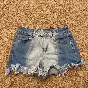 frilled jean shorts from altar’d state (size 25)